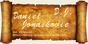Daniel Jonašković vizit kartica